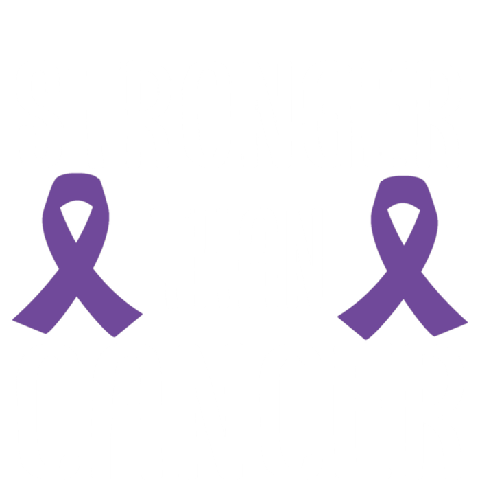 Stronger Than Cancer Pancreatic Cancer Purple Ribbon Gift Tall Long Sleeve T-Shirt