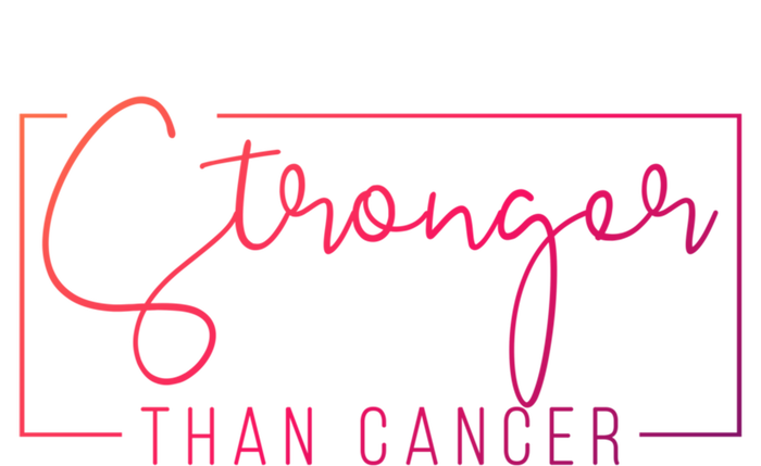 Stronger Than Cancer Pink Ribbon Breast Cancer Awareness Gift T-Shirt