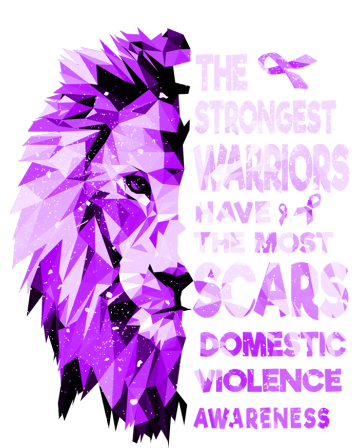 The Strongest Domestic Violence Warriors Have The Most Scars Funny Gift Tank Top