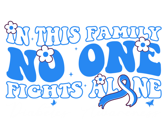 This Family Nobody Fights Diabetes Alone Gift T-Shirt