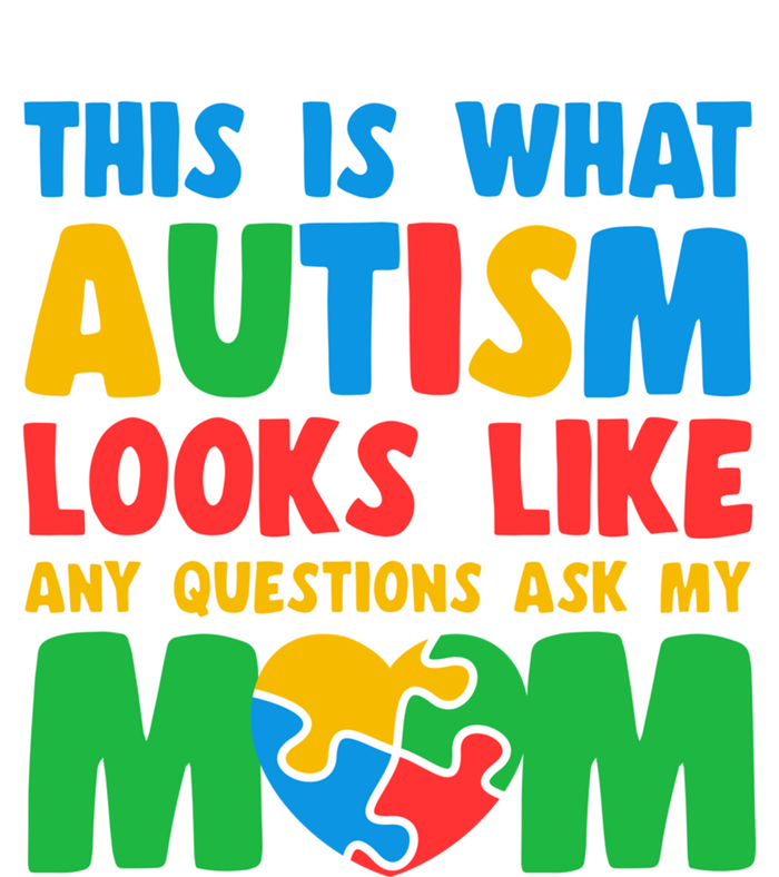 This Is What Autism Looks Like Any Questions Ask My Mom Gift Coaster