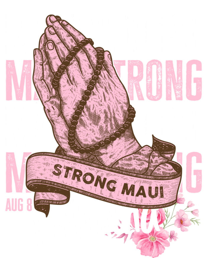 Pray For Maui Hawaii Strong Womens Funnel Neck Pullover Hood