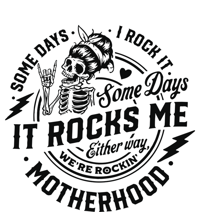 Some Days I Rock It Some Days It Rocks Me Kids Sweatshirt