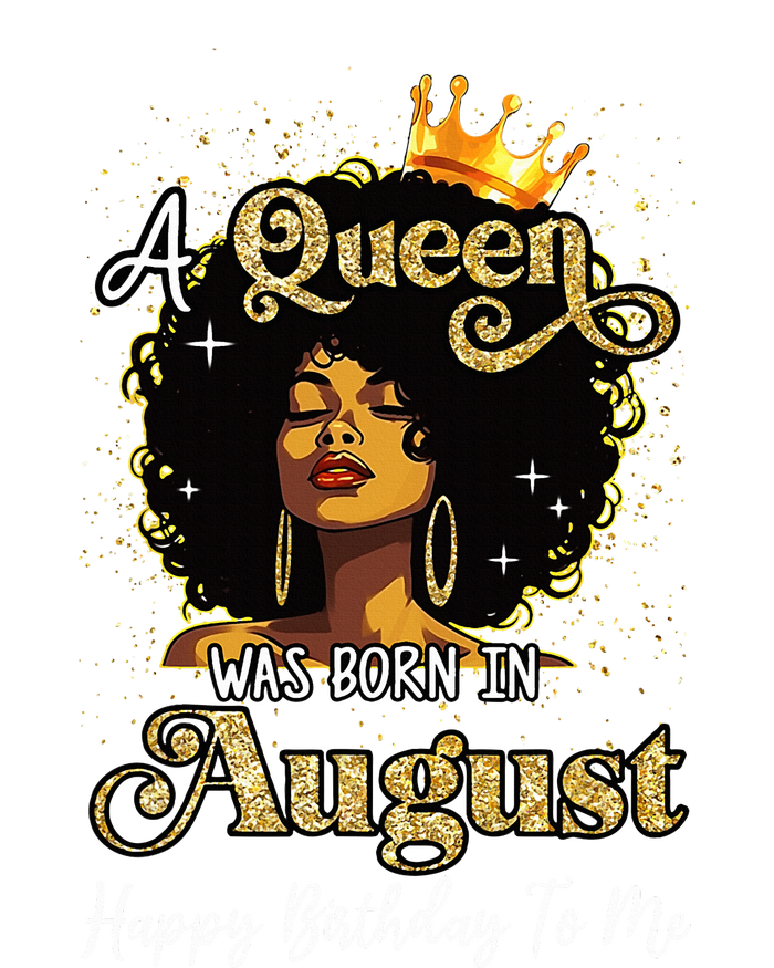 A Queen Was Born In August Black Birthday Afro Woman Sustainable Beanie