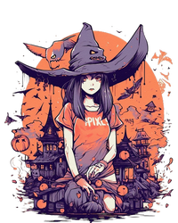 Anime Girl Witch Hat Halloween Costume Otaku 12 oz Stainless Steel Tumbler Cup