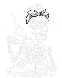 Coffee Drinking Skeleton Lazy DIY Halloween Costume Legacy Cool Fit Booney Bucket Hat