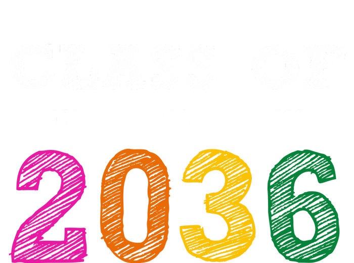 Class Of 2036 Colorful Graduation Gift Tie-Dye Long Sleeve Shirt