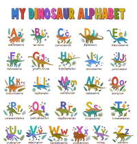 Cool Dinosaur Alphabet Back To School Dry Zone Grid Polo