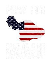 Pray For Maui Hawaii Wildflower Support America Flag Gift Wildfire Lahaina Hoodie