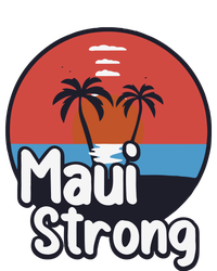 Maui Strong Fundraiser Support For Hawaii Fire Victims Maui Wildfire Women's Racerback Cropped Tank