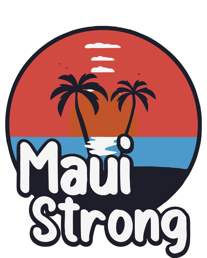 Maui Strong Fundraiser Support For Hawaii Fire Victims Maui Wildfire Women's Racerback Cropped Tank