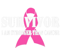 Survivor I Am Stronger Than Cancer Breast Cancer Awareness T-Shirt