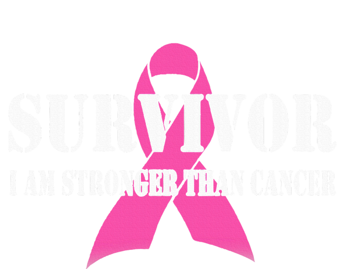 Survivor I Am Stronger Than Cancer Breast Cancer Awareness T-Shirt