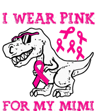 I Wear Pink For My Mimi Breast Cancer Awareness T Rex Dino City Backpack