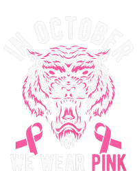 In October We Wear Pink Tiger Love Breast Cancer Mom Tie-Dye T-Shirt