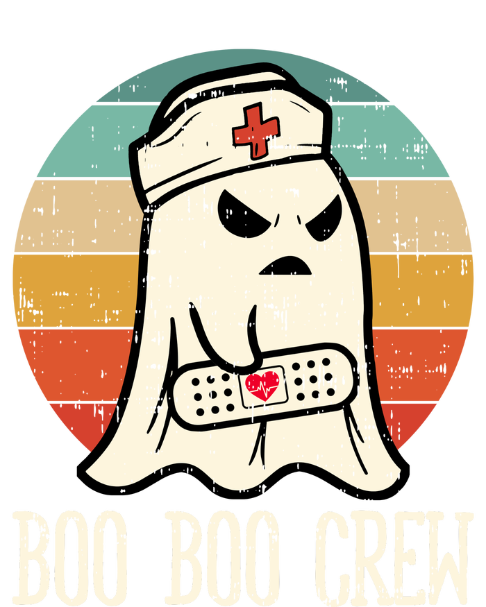 Boo Boo Crew Shirt Funny Halloween Nurse Retro Cute Ghost Women's Pullover Hoodie