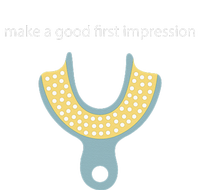 Make A Good First Dental Impression Funny Dentist Full-Length Apron With Pockets