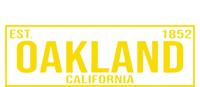 Oakland California License Plate Design Classic Tall Long Sleeve T-Shirt