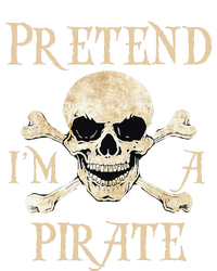 Pretend Im A Pirate Skull Crossbones Easy Funny Halloween Pajama Set