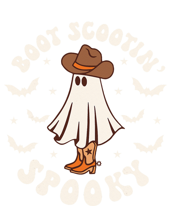 Retro Western Halloween Cute Ghost Funny Boot Scootin Spooky T-Shirt