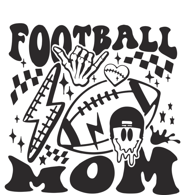 Retro Football Mom Baller Mom Football Game Day Mom T-Shirt