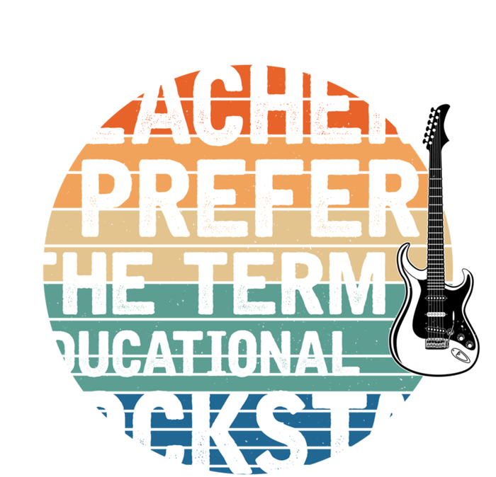 Music Teacher I Prefer Educational Rockstar Back To School Gift Tie-Dye Long Sleeve Shirt