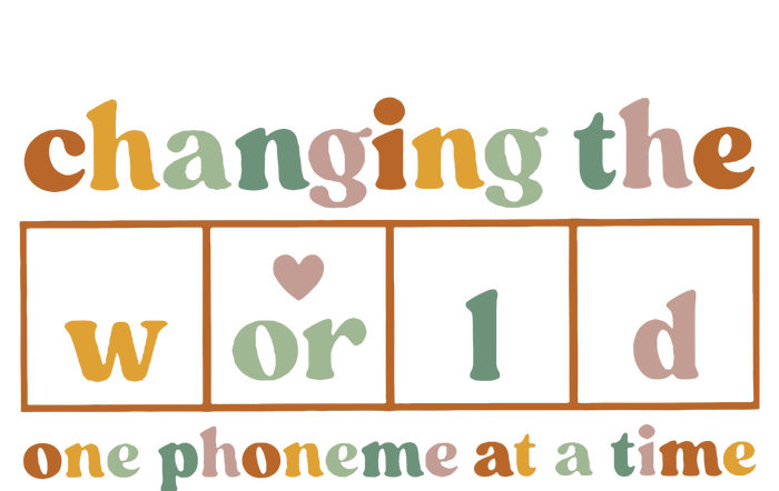 Changing The World One Phoneme At A Time Kindergarten Teacher T-Shirt