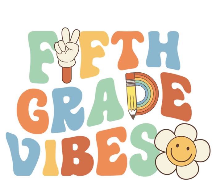 Fifth Grade Vibes 5Th Grade Groovy First Day Of School Great Gift Tie-Dye Long Sleeve Shirt