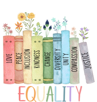 Reading Equality Book Lover Librarian Lgbt Wildflowers Gift Women's T-Shirt