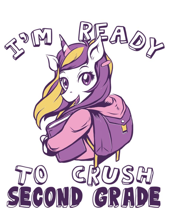 Ready To Crush Second 2Nd Grade Unicorn Back To School Gift Premium Hoodie