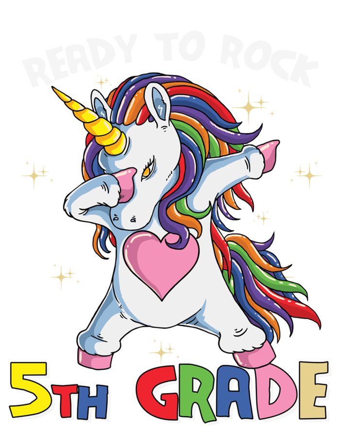 Ready To Rock Fifth Grade Back School Matching Unicorn Gift Coaster