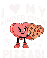 I Love My Kinder Crew To Pizzas Teacher Kindergarten Heart Funny Gift Zip Tote Bag