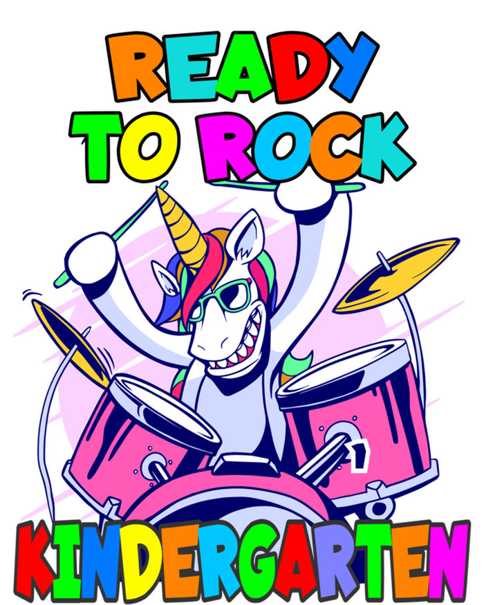 Ready To Rock Kindergarten Drumming Unicorn Preschool Meaningful Gift T-Shirt