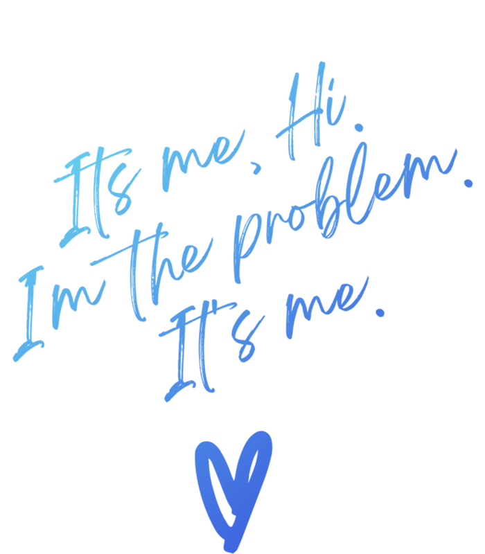 Its Me Hi Im The Problem With Heart Trendy Clothing Gift Bumper Sticker