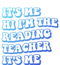 It’S Me Hi I’M The Reading Teacher It’S Me Funny Teacher Funny Gift Women's Tri-Blend 3/4-Sleeve Raglan Shirt