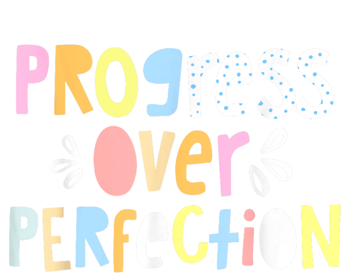 Progress Over Perfection Motivational Teacher Back To School Tank Top