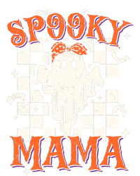 Spooky Mama Mom Cute Ghost Retro Spooky Season Halloween Toddler Zip Fleece Hoodie