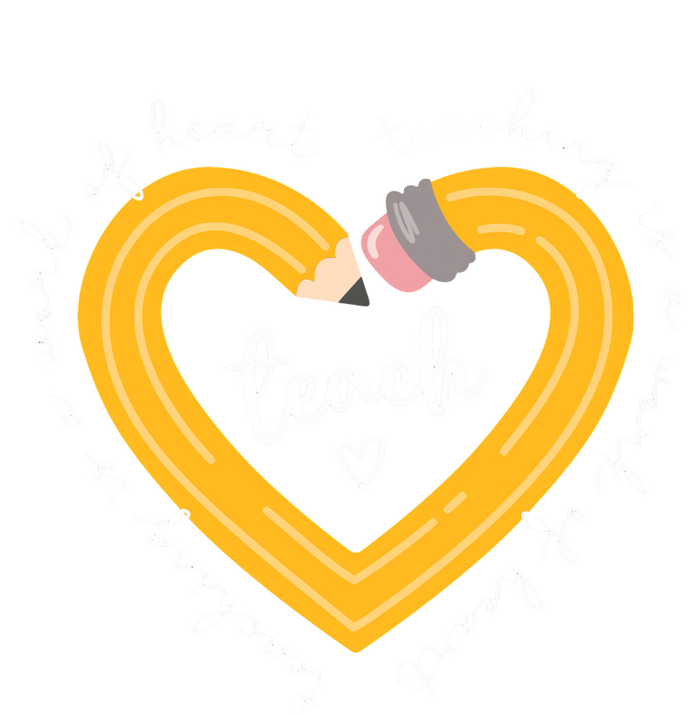 Teaching Is A Work Of Heart Teacher Back To School Kids Long Sleeve Shirt