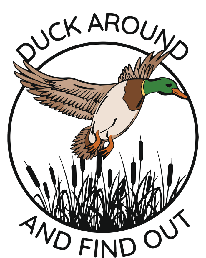 Funny Duck Around And Find Out Valucap Bio-Washed Visor