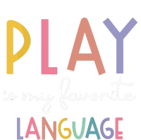 Speech Therapy Colorful Play Is My Favorite Language Button