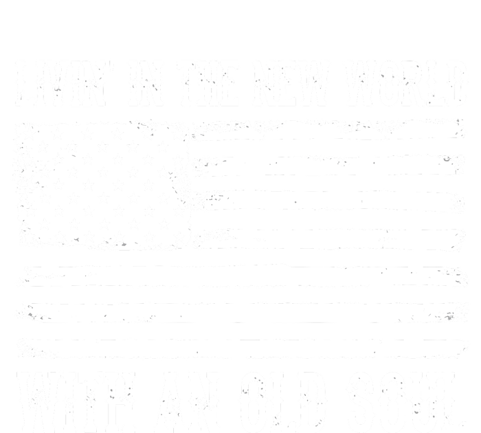 Living In The New World With An Old Soul America Flag Sweatshirt Cinch Pack Bag