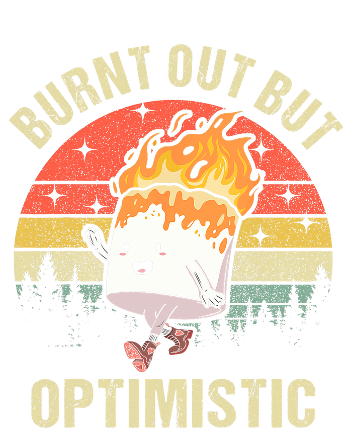 Burnt Out But Optimistic Funny Marshmallow For Camping Retro Mousepad