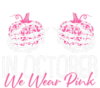 In October We Wear Pink Breast Cancer Awareness Pumpkin T-Shirt