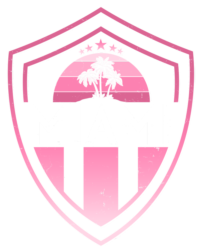 Retro Miami Florida Shield Badge Logo Cooling Performance Crew T-Shirt