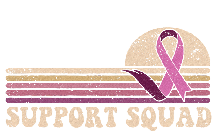 Support Squad Breast Cancer Awareness Ribbons Pink Warrior T-Shirt