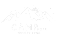 Camp More Worry Less Mountain Nature Full Zip Hoodie