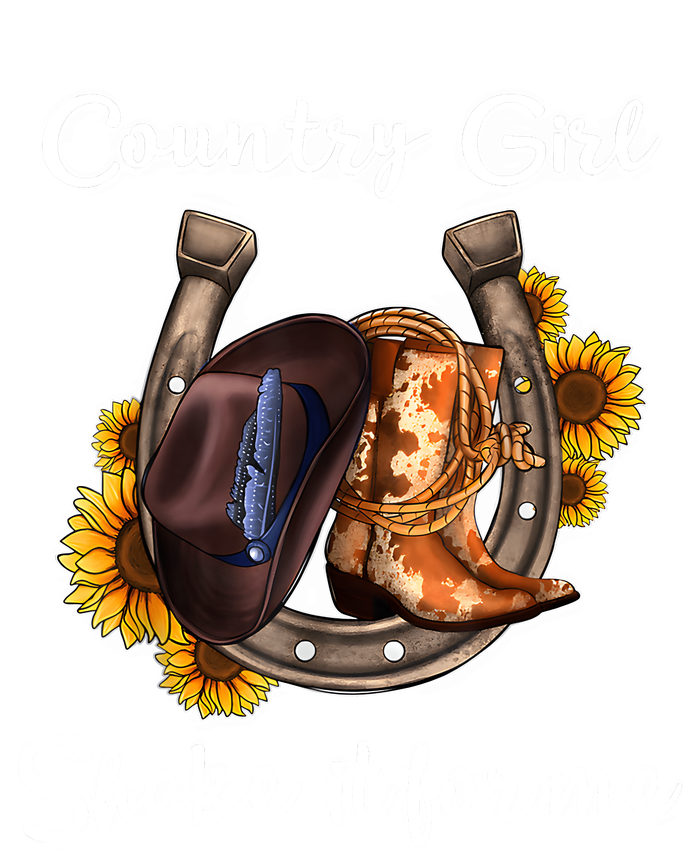 Shakes It For Me Country Music Cowgirl Boots Sunflower Performance Fleece Hoodie