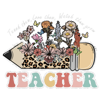 Leopard Pencil Floral Love Them Teach Them Watch Them Grow T-Shirt