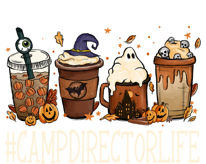 Camp Director Horror Fall Coffee Spooky Halloween Pumpkin Great Gift T-Shirt