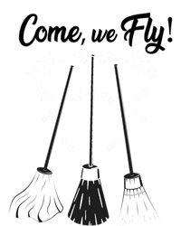 Come We Fly Witch Vintage Broom Fying Halloween Night Gift T-Shirt